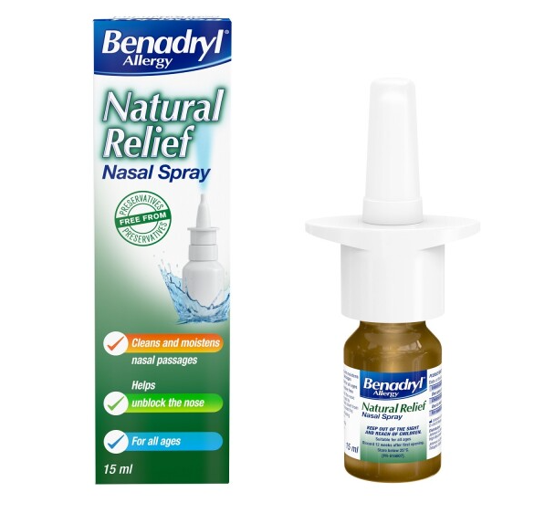 Benadryl Spray Soulagement Naturel des Allergies 15 ml